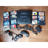 Sega Consola Genérica 16 Bits Con Cables Y 14 Juegos 2 Joyst