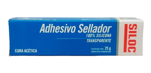 Sellador 100% Silicona Acetica Siloc Pomo 25g Trans.peceras