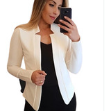 Saco Blazer Dama, Chaqueta De Manga Larga 