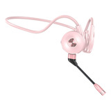 Auriculares De Conducción Rosado Paquete De 15x13x4.8cm