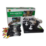 Kit De Camara 4 Full Cctv A Hd Hytoshy Alta Definión