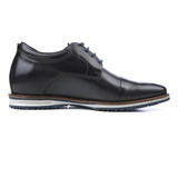 Zapato Casual Barton Negro Max Denegri +7cms De Altura