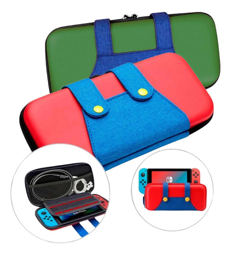 Bolsa Proteção Capa Case Transporte Mario Switch Bag Nitendo