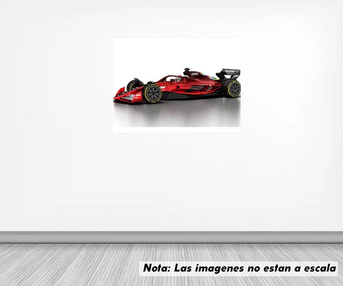 Vinil Sticker Pared 45 Cm. Lado Ferrari F1 Modbe007