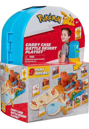 Pokemon Carry Case Battle Desierto Playset Maletin De Juego