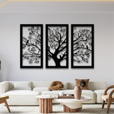 Cuadros Decorativos Modernos Living Arbol Vida Acero