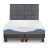 Cama Europea Alaska King + Respaldo Tamesis