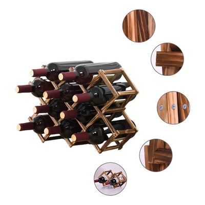 Soportes Para Botellas,porta Vinos De Madera Cava De Fc | Meses sin interés
