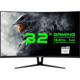 Monitor Gamemax Gamer 32 Curvo 2.5k Qhd 144hz Freesynk Preto