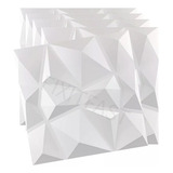 Panel 3d Decorativo 30x30cm Paquete 12pz Pared Blanca