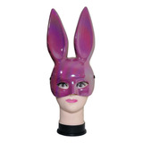 Máscara Antifaz Orejas De Conejo Multicolor 17x34cm