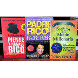 3x1 Padre Rico P Pobre + Piense Hagase Rico + Secretos Mente