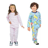 Conjunto Pijama Soft Infantil 10 12 14 Menino E Menina