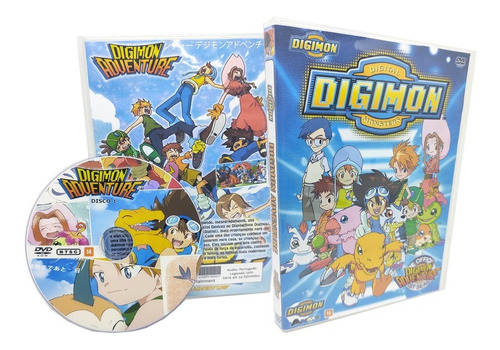 * Dvd Anime Digimon Adventure Dublado Completo