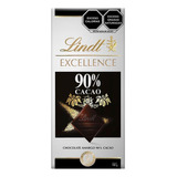 12 Barras Lindt 90% Cacao Chocolate Amargo Excellence