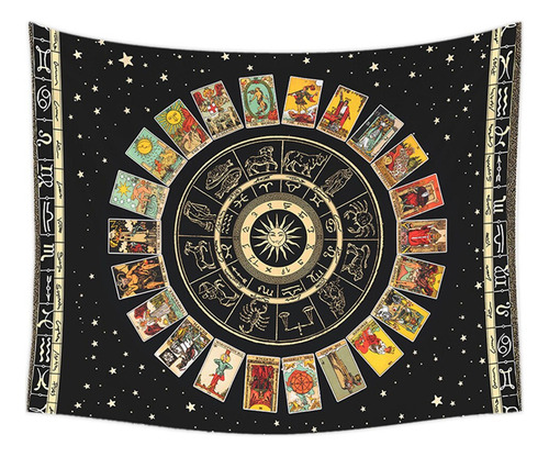 Tapiz Mandala Con Cartas Del Tarot For Colgar En La Pared,