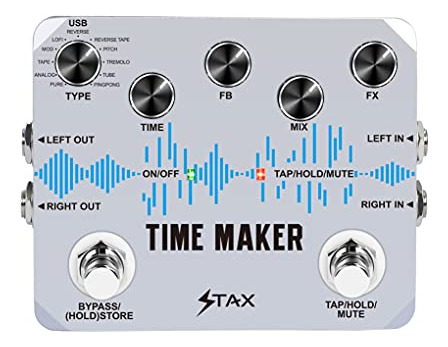 Pedal De Retardo Para Guitarra Stax Time Maker, 11 Tipos De