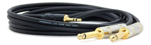 Cable Miniplug Estereo A Dos Plug Mono Studio Z Sin Ruido 1m