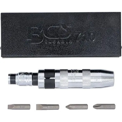 Bgs 710 Desarmador De Impacto Con Estuche Y Puntas (5 Pzas) Color Plateado | Envío gratis