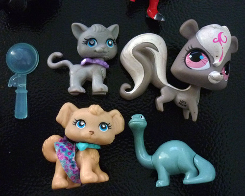 Littlest Petshop Gatinho Lote 3 + Dinossauro