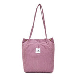 Bolso Hombro Pana Multiusos Casual Mujer - Bolsa Almacenar 