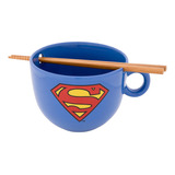 Taza Icup Superman Emblem Ramen Azul