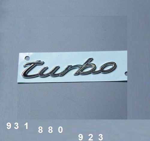 Emblema Turbo Letras Turbo Cromado Para Autos Foto 5