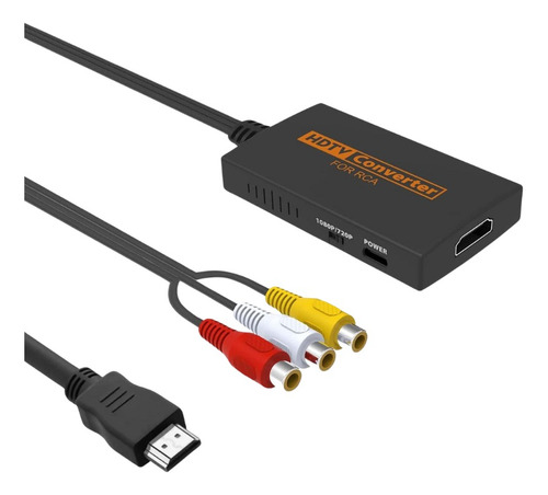 Convertidor Rca A Hdmi Para Snes/n64/dvd/wii/xbox