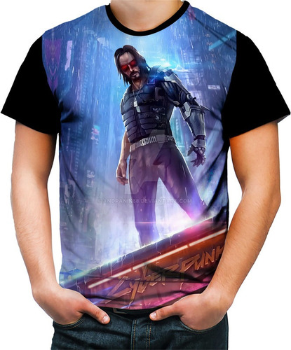 Camiseta Personalizada Jogo Sobrevivencia Cyberpunk 2077 02