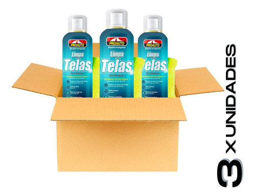 Kit Limpa Telas Notebook Celular Proauto Com 3uni 150ml