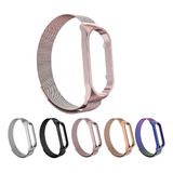 Pulseira Milanese Magnética Aço Inox Xiaomi Mi Band 5/6 