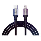 Cable Nylon iPhone Pro Flex Aplus Usb C Lightning 2 Metros