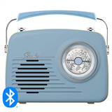 Radio Parlante Bluetooth Vintage Am/fm Portátil Recargable