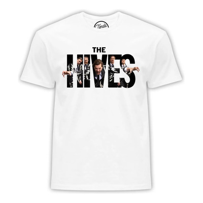 Playera The Hives Banda 14 Logo Aesthetic T-shirt Blanco G