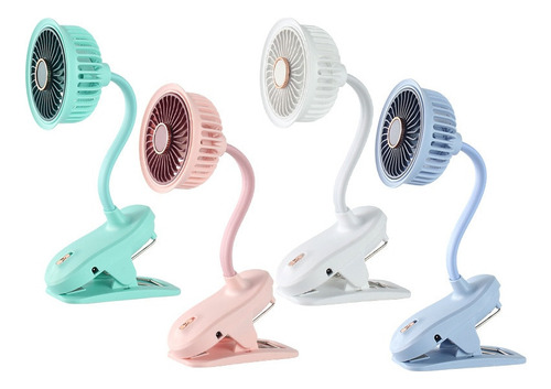 Mini Ventilador Portátil Con Clip De Mano, Recargable Por Us