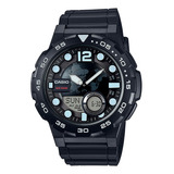 Reloj Casio Análogo Digital Aeq-100w-1avdf  Hombre Original