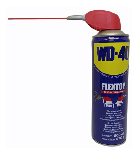 Spray Wd40 Multiusos Desengripa Lubrifica 500ml Flextop