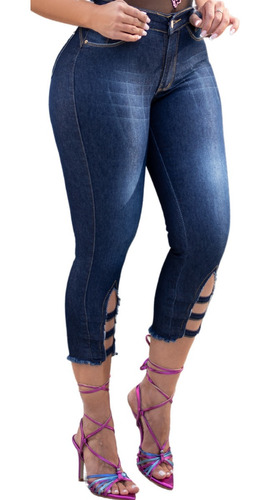 Calça Jeans Modeladora Capri Skinny Corte Exclusiva
