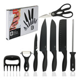 Kit Churrasco 8 Acessórios De Inox 3cr13 Premium Facas Lumai