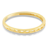 Anillo Cadena Eslabones Oro Amarillo 14 Quilates Anillos Api