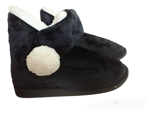 Pantuflas Cerrada Botita Mujer Peluche  Abrigada Corderito 