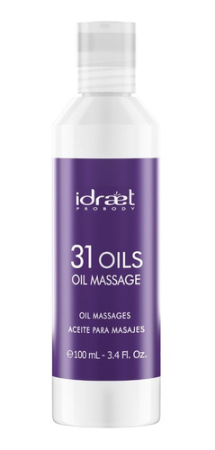 Aceite Para Masajes Calmante Idraet 31 Oils Massage 100ml 