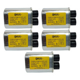 Kit 5 Capacitor De Microondas Alta Tensão 85uf 2100v