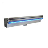 Cascata Para Piscina 80cm Embutir Bico Inox Com Led Rgb