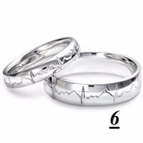 Argollas  Matrimonio Plata Ley 970 (97%pureza)