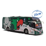 Miniatura Ônibus Time Palmeiras Futebol Clube -  25cm