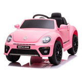 Auto A Batería Para Niños Shine Volkswagen Beetle Dune  Color Rosa 