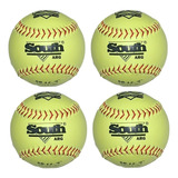 4 X Pelota Softbol South® Oficial Primera Div.