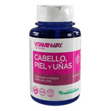 Vitaminway Cabello, Piel Y Uñas  30 Capsulas Frasco Sabor Sin Sabor