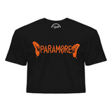 Crop Top Paramore Logo Mariposa Aesthetic